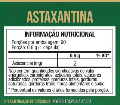Astaxantina 2mg 90 Cápsulas - Nutrione