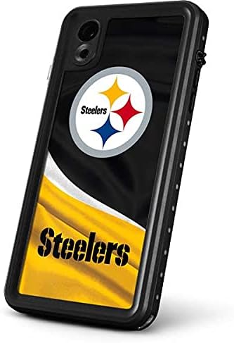 Skinit Waterproof Phone Case Compatible with iPhone XR - Officially Licensed NFL Pittsburgh Steelers Design