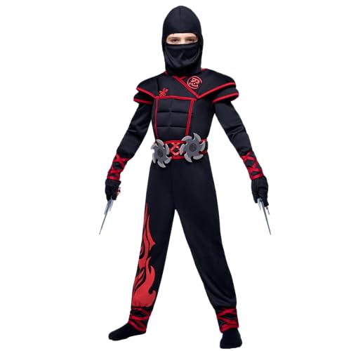 Spooktacular Creations 20248-S Ninja Costume Kids, Muscle Ninja Deluxe Set thumb #3