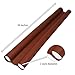 Evelots 2 Pack Door Draft Stopper, Covers Gaps Up to 2 Inches, Noise Blocker, Window Breeze Blocker, Adjustable Door Sweeps, 36 Inches Long, Brown