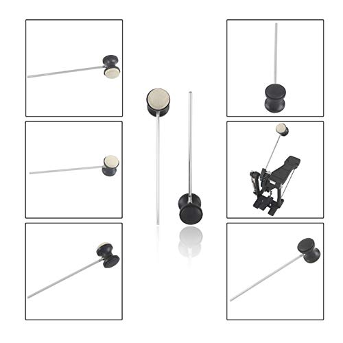 2Pcs Bass Drum Pedal Mallet,Durable Drum Pedal Beater Mallet Drum Upgrade Replacement Kit Percussion Instrument Accessories #TOP1