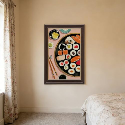 Impression toile cuisine japonaise déco murale chambre 61x91