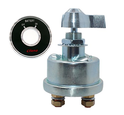 Cllena High Current Heavy-Duty Master Battery Disconnect Switch With Face Plate #TOP2