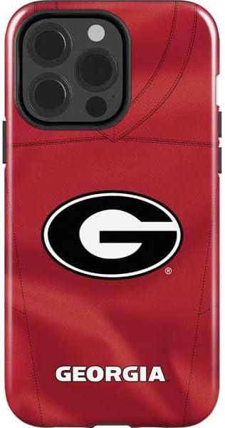 Skinit Impact Phone Case Compatible with iPhone 15 Pro - Officially Licensed University of Georgia Bulldogs Logo Design