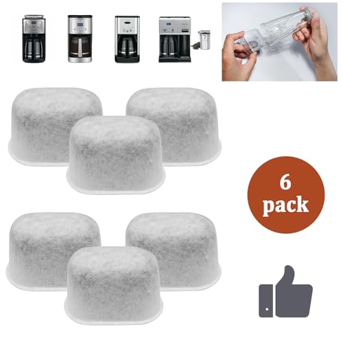 Image of 6 Pack Charcoal Water Filters Replacement for Breville Filters for Espresso Machine,Water Filters for Breville Espresso Machines Compatible with BWF100