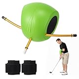 Golf Trainingshilfen, Golfschwungtrainer Golfswing-trainer Mit Gurten für zwei Hilfsmittel...
