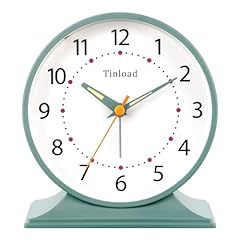 Tinload 4 . 5 " Antique Retro Analog Alarm Clock, Small Silent Bedside Desk Clock with Night Light photo Tinload 4 . 5 " Antique Retro Analog Alarm Clock, Small Silent Bedside Desk Clock with Night Light