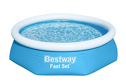 Bestway Aufblasbares Pool-Set, rund, ideal für den Garten, 2,44 m x 61 cm x 61 cm, Pool-Set