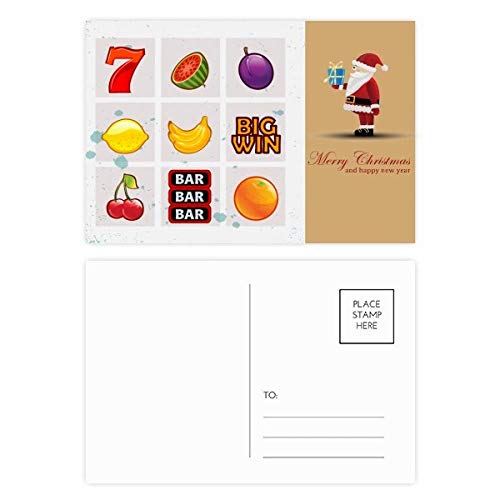 Cartes postales Père Noël fruits lot de 20 correspondance de Noël papeterie