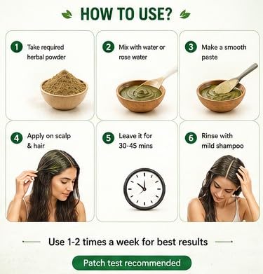 Image of Hibiscus, Reetha, Amla, Shikakai, Brahmi & Bhringraj Powder Combo for Hair Growth and Care (6 Pouches, 1025gm) 100% Herbal Hair Pack and Shampoo Powder