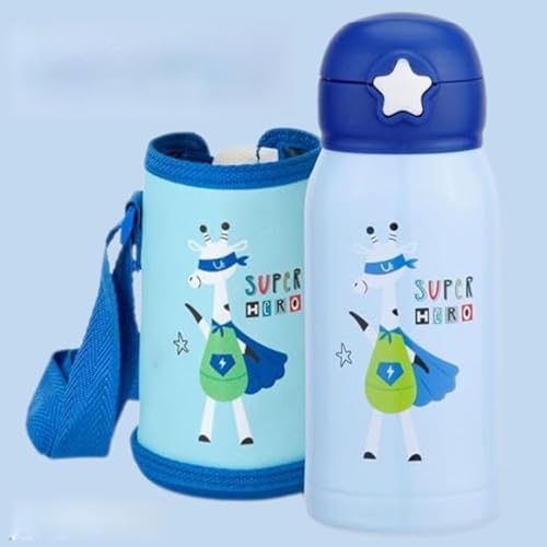 Image of CLAY CRAFT VACBOTT Kids Double Walled 18 Hours Hot and 24 Hours Cold Water Bottle-550ML, 2-Piece Steel Bottles for Travelling|BPA-Free|Leak Proof|BIS Certified|1Year Limited Warranty
