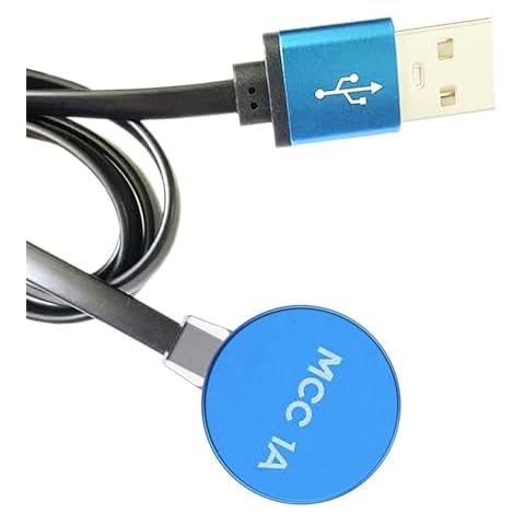 Threeeggs for Olight Arkfeld Charger, MCC 1A Charging Cable for Arkfeld UV, Baldr Pro R, Warrior X, Seeker 2, Obulb Pro, Perun 2 Mini Flashlights 3.3ft / 100cm Cover