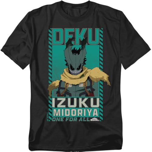 Popfunk My Hero Academia Dark Deku Izuku Midoriya Unisex Adult T Shirt Black Medium