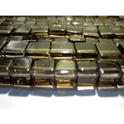 Quartz fumé perles cubes 5mm pour remplacer vos perles rondes dans vos designs