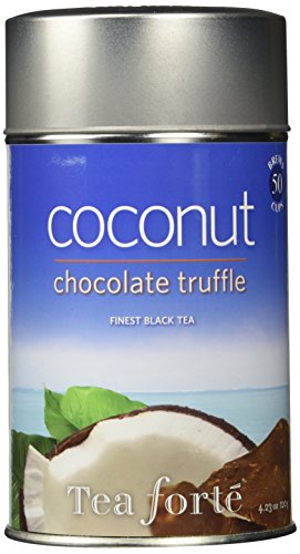 Tea Forte COCONUT CHOCOLATE TRUFFLE Loose Leaf Black Tea, 4.23 Ounce Tea Tin