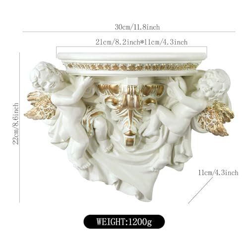 Fywmxiajg NX0204 Winged Angels Shelf Cherubs Cupid Wall Art Wall Hanging Ornate Sculpture Angel Wall Decor thumb #1