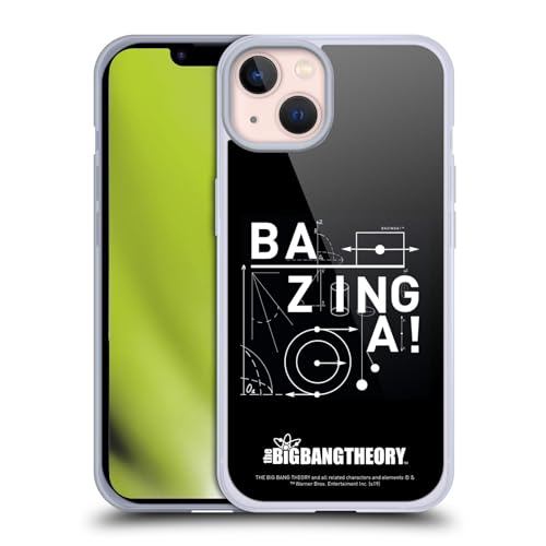 Head Case Designs Officially Licensed The Big Bang Theory Physics Bazinga Gel Case [Military Grade Protection] Compatible with Apple iPhone 13 and Compatible with MagSafe
