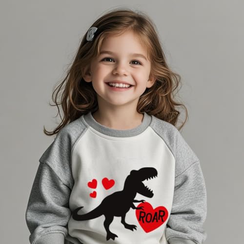 Kids Valentines Sweatshirts Boys Girls Valentine's Monster Truck Heart Graphic Shirt Toddler Long Sleeve Outfit Tops4