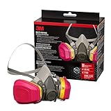 3M P100 / OV / AG Multi-Purpose Reusable Respirator 62023 Medium Size NIOSH-APPROVED P100 / Organic Vapor / Acid Gas Rated Filters Adjustable Head Straps Comfortable & Lightweight (62023H1-DC)