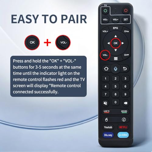 Télécommande vSeeBox de remplacement V2 Pro pour modèles V1 V2 Elite Max - 6