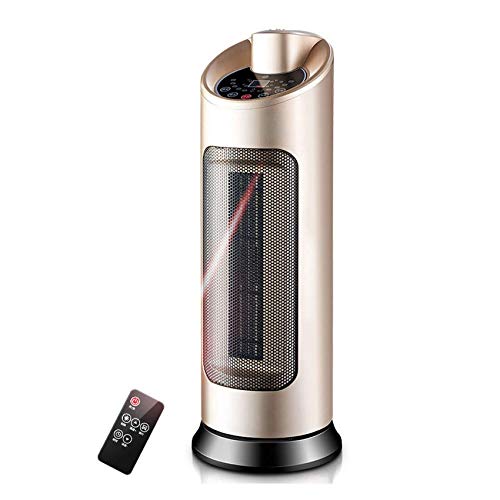 2 kW tragbarer keramischer oszillierender elektrischer Turmventilator mit 3 Heizstufen und Kühlgebläseeinstellung, 12-Stunden-Timer,