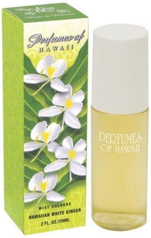 Hawaiian White Ginger Mist Cologne - Perfumes of Hawaii - 2 Fl. Oz.