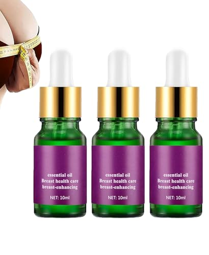 Aceite reafirmante para el pecho, aceite esencial natural reafirmante para el busto, aceite esencial para el busto, sérum orgánico con esencia para levantar y rellenar el pecho.,3pcs