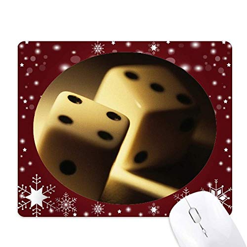Tapis de souris flocon de neige grand confort avec base antidérapante