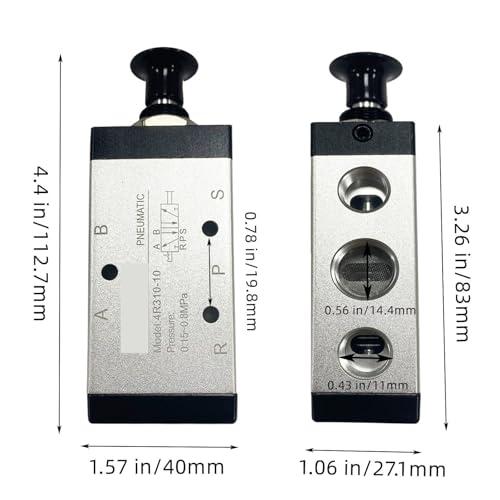 Vanne pneumatique manuelle 5/2 pour éliminer les pannes de circuit d'air comprimé