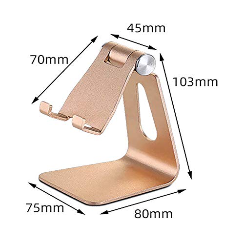 Suporte de telefone celular ajustável 2020, suporte de telefone para suporte de mesa, Prata