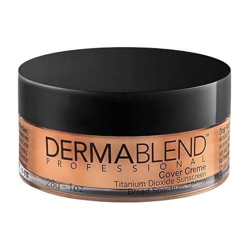 Dermablend Cover Creme High Coverage Foundation with SPF 30, 35C Medium Beige, 1 Oz.