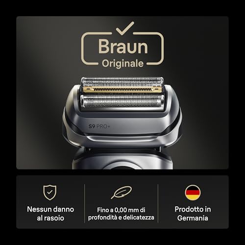 Braun Serie 9 PRO+ 96M, Testina Braun Serie 9 Originale per Rasoio Elettrico Barba, Recupera Il 100% Delle Prestazioni Del Tuo Regolabarba Uomo, Compatibile Con Tutti I Rasoi Series 9 - Immagine 4