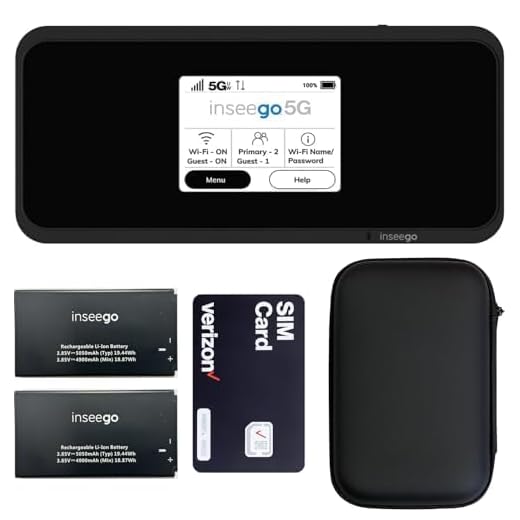 5G Mobile Portable WiFi | Verizon Wireless Jetpack Inseego MiFi M2100 | Free VPN Mobile Hotspot for Travel | Unlocked Globally | Speed Up to 2,7 Gbps | Use 8 hrs | EVDO-LINK Bundle - Verizon Sim Card