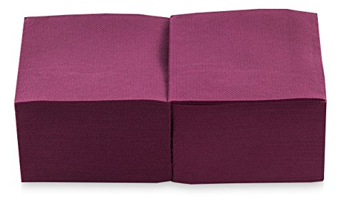 MORIGAMI Coktail, Serviette, 20 x 20, 2-lagig, 1/4-Falz, 100 Servietten, Spitze Bordeaux (SER22105736)