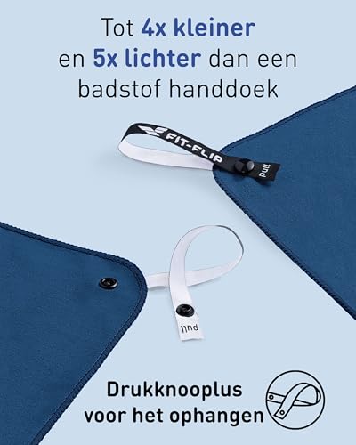 Microvezel handdoeken - compact, ultralicht & sneldrogend - Microvezel handdoek - de perfecte sporthanddoek, strandlaken en reishanddoek (60x120cm - 1 stuk, Marineblauw) - Afbeelding 4