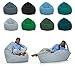 Zainbag.de Pouf Poire Adulte-XXXL Remplissage Fauteuil Pouf Salon Pouf exterieu (Grau, XXL)