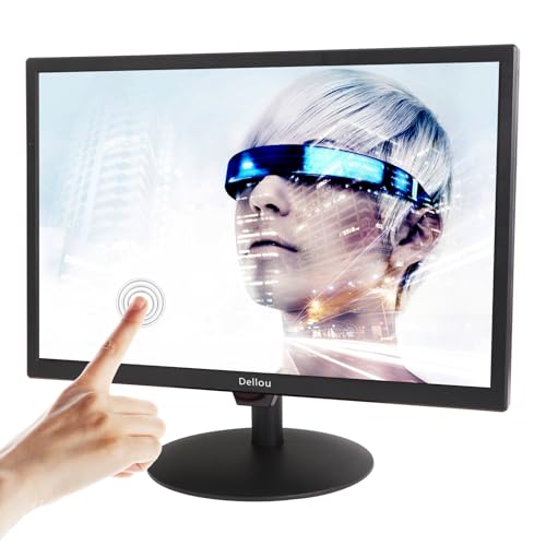 Moniteur de caméra de sécurité à écran tactile de 19 pouces Écran LCD CCTV Système de surveillance multi-touch Interface multifonction HDMI AV BNC VGA Entrée USB Moniteur d'ordinateur Full HD 1440x900