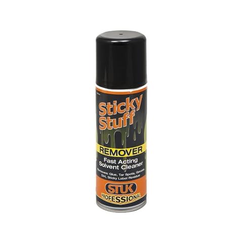 STUK Professional ASSR200R Sticky Stuff Remover, Aerosol Spray, 200ml, Clear Cover