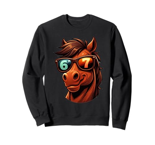 Horse Lover Funny Horse Sunglasses 67 Six Seven Horse �g���[�i�[