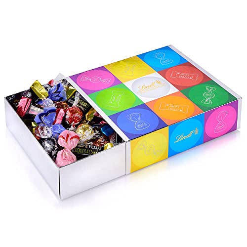 Lindt Schokolade Bunte Mischung | 815 g | Box mit LINDOR Kugeln, HELLO Mini...