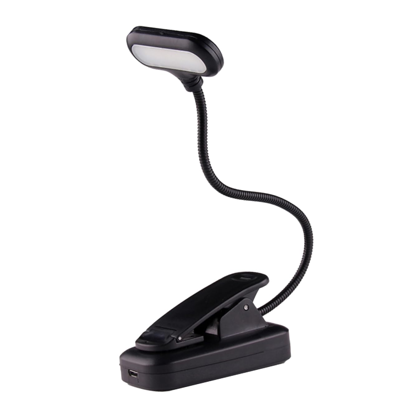 Gadpiparty USB Rechargeable Book Light Adjustable Gooseneck Reading Lamp with Clip Portable Led Light for Reading at Night Lightweight and Travel-Friendly for Books Notebooks and Desks
