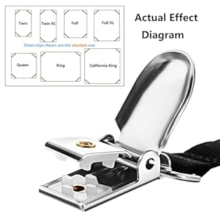 10 pcs Adjustable Bed Sheet Straps,Bed Sheet Clips, Elastic Bed Fitted Sheet Holder from 14 to 47 Inch,Couch/Sofa Cover Straps,Sheet Fastener Suspenders,Fitted Sheet Straps Clips,White