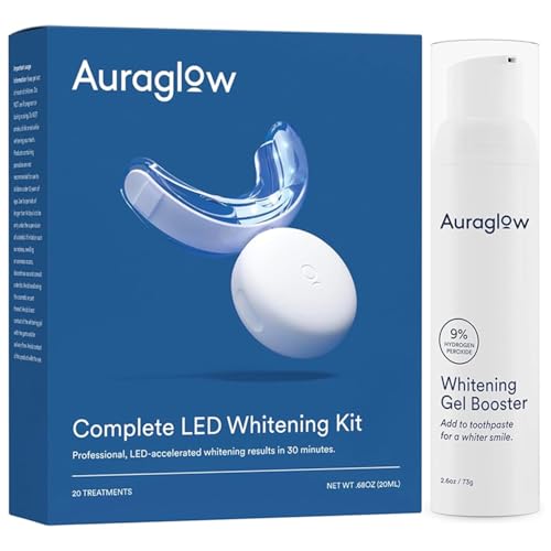 14% off - Auraglow Teeth Whitening Kit & Whitening Toothpaste Booster Gel