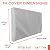 Bozzcovers Outdoor TV Cover 70-75 inch - with Zipper, Weatherproof, Waterproof 360 Degrees Protection, Soft Non Scratch Interior - Gray