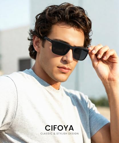 Polarized Sunglasses for Men Women, Square Retro Sun Glasses for Driving Fishing Golf Lightweight UV400 Protection - Image 3