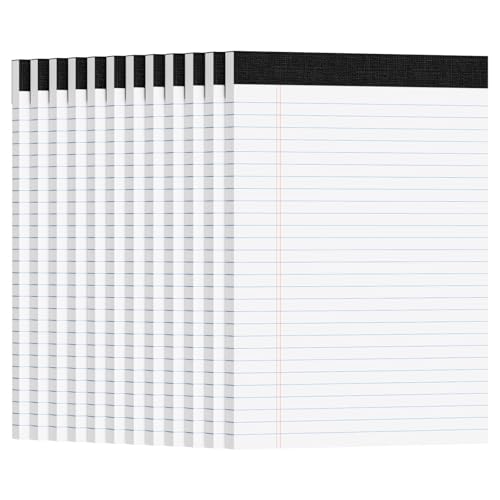 Note pads de rayas 12 piezas y cuadernos de hojas microperforadas para escribir en la escuela