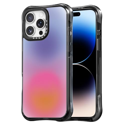 Rosarnnah for iPhone 14 Pro Case Aesthetic Black, Fade Out | Compatible with Magsafe 6.1" Phone Case, Cute Funny Pattern Design for Girls Women, Durable Shockproof 20ft Drop Protection