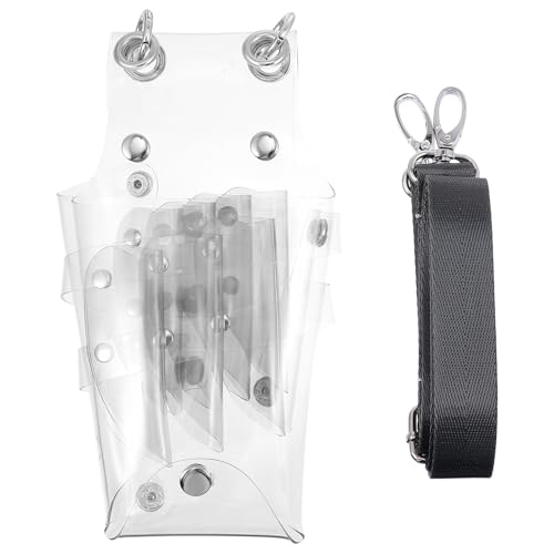 Bolsa para tijeras de peluquero organizadora y riñonera de peluquería transparente gris