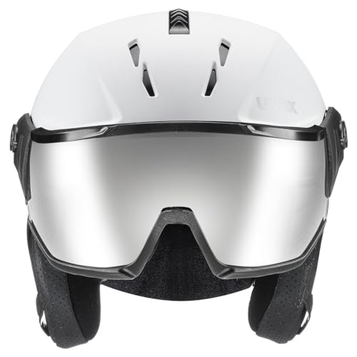 uvex Instinct Visor - robuster, stylischer, optimal belüfteter Skihelm mit beschlagfreiem Visier für Damen und Herren - White-Black matt… – Ansicht 7