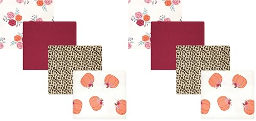 Image of Hudson Baby Unisex Baby Cotton Flannel Receiving Blankets, Cutest Pumpkin, One Size (Pack of 2)